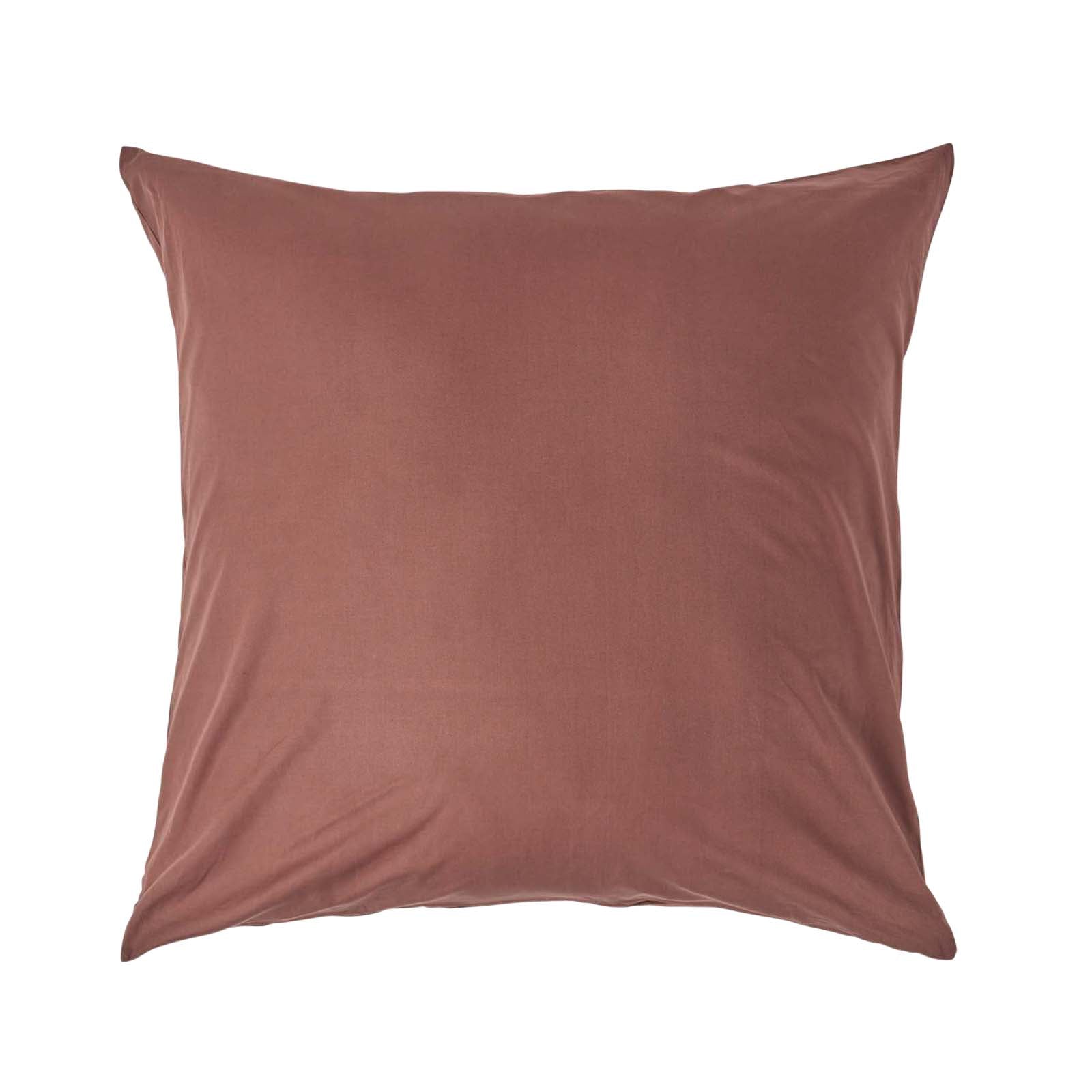 Continental Egyptian Cotton Pillowcase 200 Tc | 60cm x 60cm | Chocolate