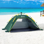 2 Man Pop-up Beach Tent Sun Shade Shelter Hut W/windows,door | Green