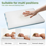 Lavio Luxury Pillow Firm Side Support Memory Foam With Soft Side Foam Reversible