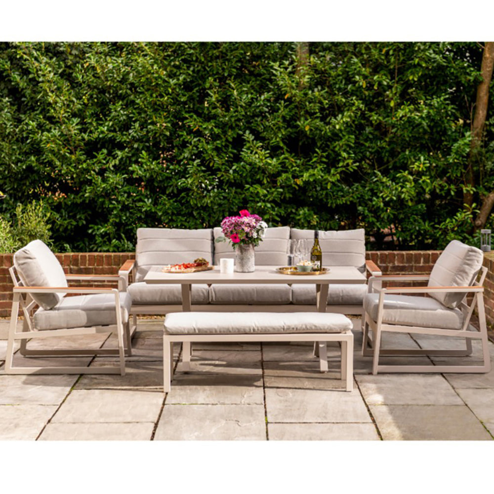 Garden_Gear Seville 7 Seater Luxury Aluminium Sofa Set