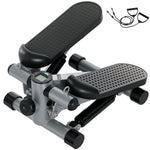 SPORTNOW Mini Stepper, Compact Step Machine Exerciser With Bands
