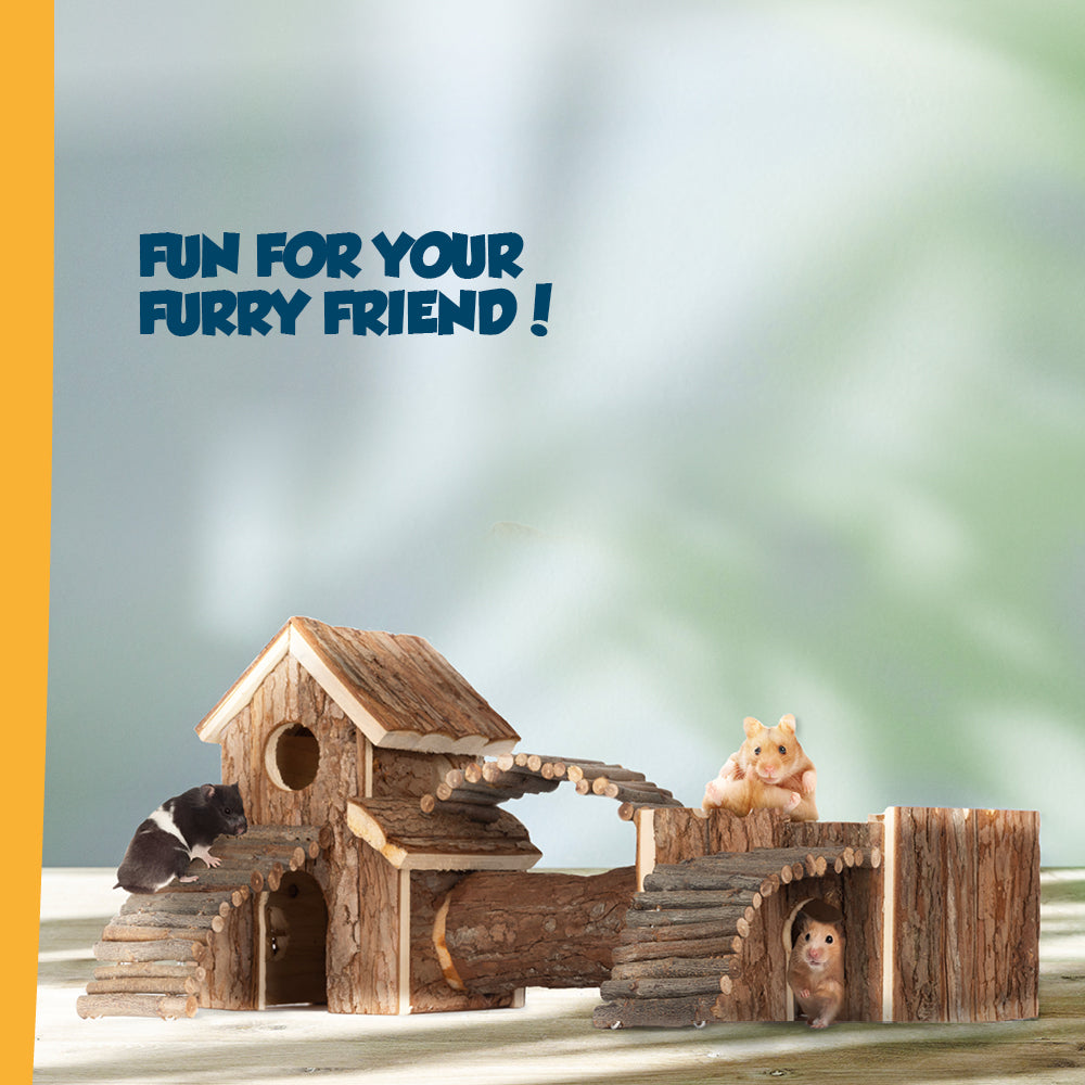 Wooden Hamster Play House