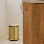 Bathroom Bin Trash Can 5l Pedal Start Collection | Copper
