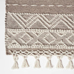 Patna Beige & Natural Kilim Wool Rug | 200cm | Beige