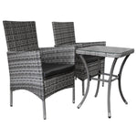 Rattan Bistro Set | Grey