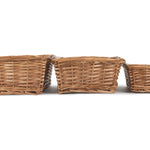 Tapered Split Willow Tray | Set-of-3 | Brown