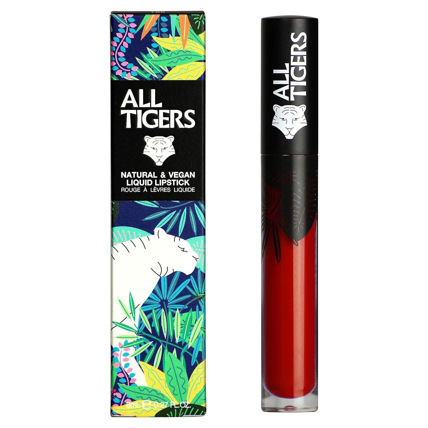 Liquid Lipstick Natural, Vegan & Organic Long Lasting | Dark Red