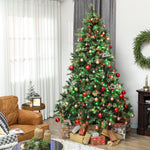 7.5ft Christmas Tree With Colourful Diy Leds, Remote, Carolina Pine