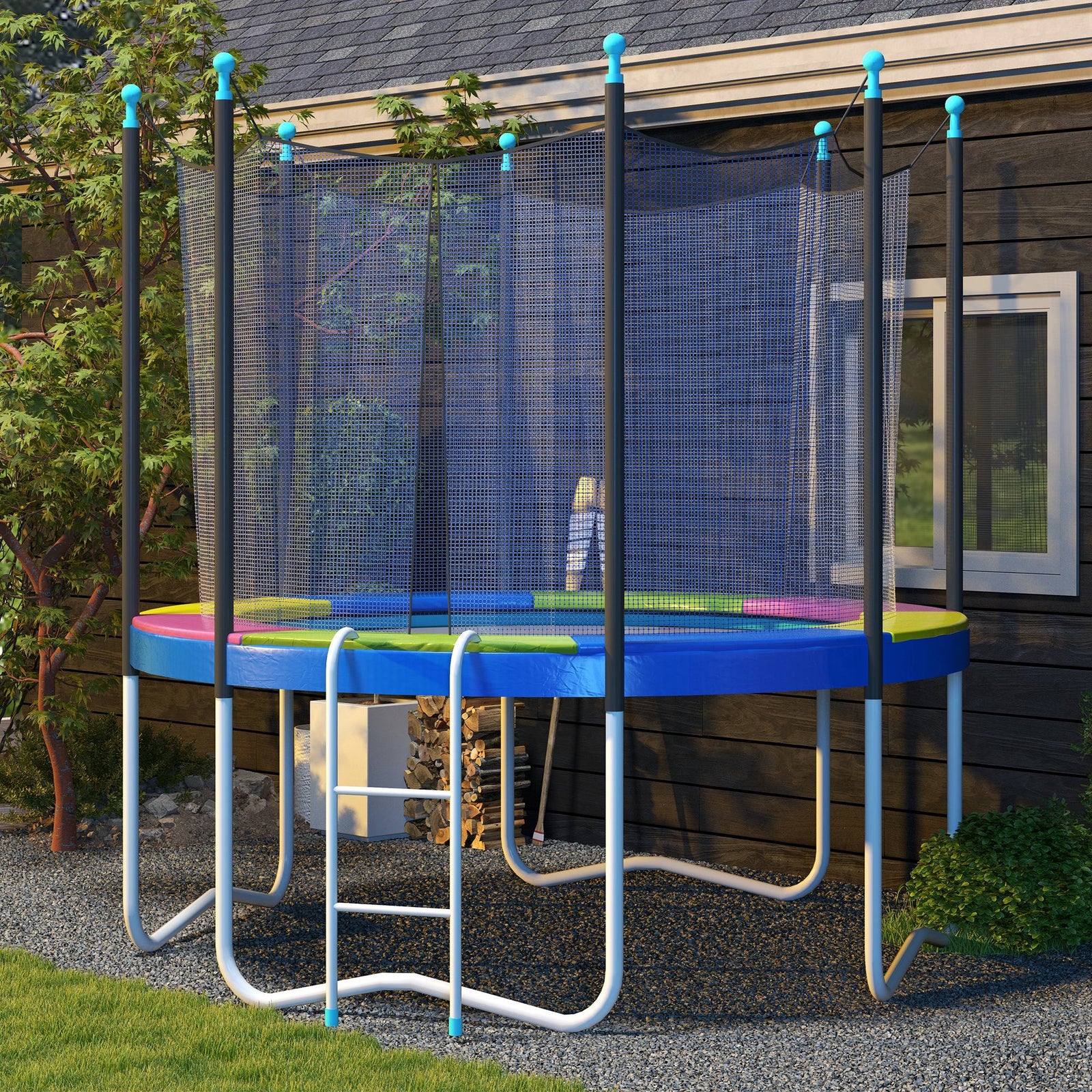 Trampoline Pad Spring Cover, Waterproof | Small | Multi Colour