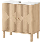 Under Sink Bathroom Cabinet For Basin Without Or With Pedestal, Oak