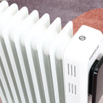 7/9/11fin Oil Filled Radiator Heater With 3 Heat Settings | Medium | White