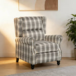 Elegant Wingback Recliner Armchair | Grey