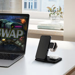 15w 3-in-1 Fast Wireless Charging Station For Apple Devices