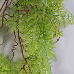 Artificial 100cm Hanging Maidenhair Fern Plant Light Green