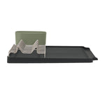 Large Recycled Draining Rack - Charcoal Grey Kitchen Dish Drainer - Holds up to 10 Plates - Made in the UK