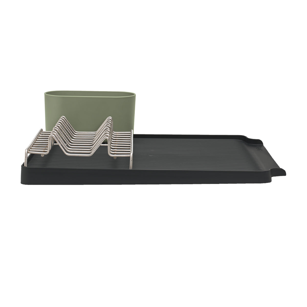 Large Recycled Draining Rack - Charcoal Grey Kitchen Dish Drainer - Holds up to 10 Plates - Made in the UK