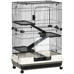 4/6-level Small Animal Cage, Indoor Pet House | Black