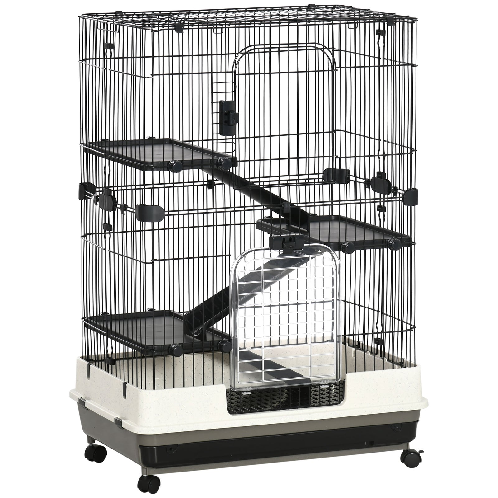 4/6-level Small Animal Cage, Indoor Pet House | Black