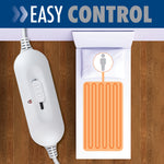 Electric Blanket Soft Fleece Fitted Bed Underblanket 3 Setting Heat Control | Single | White