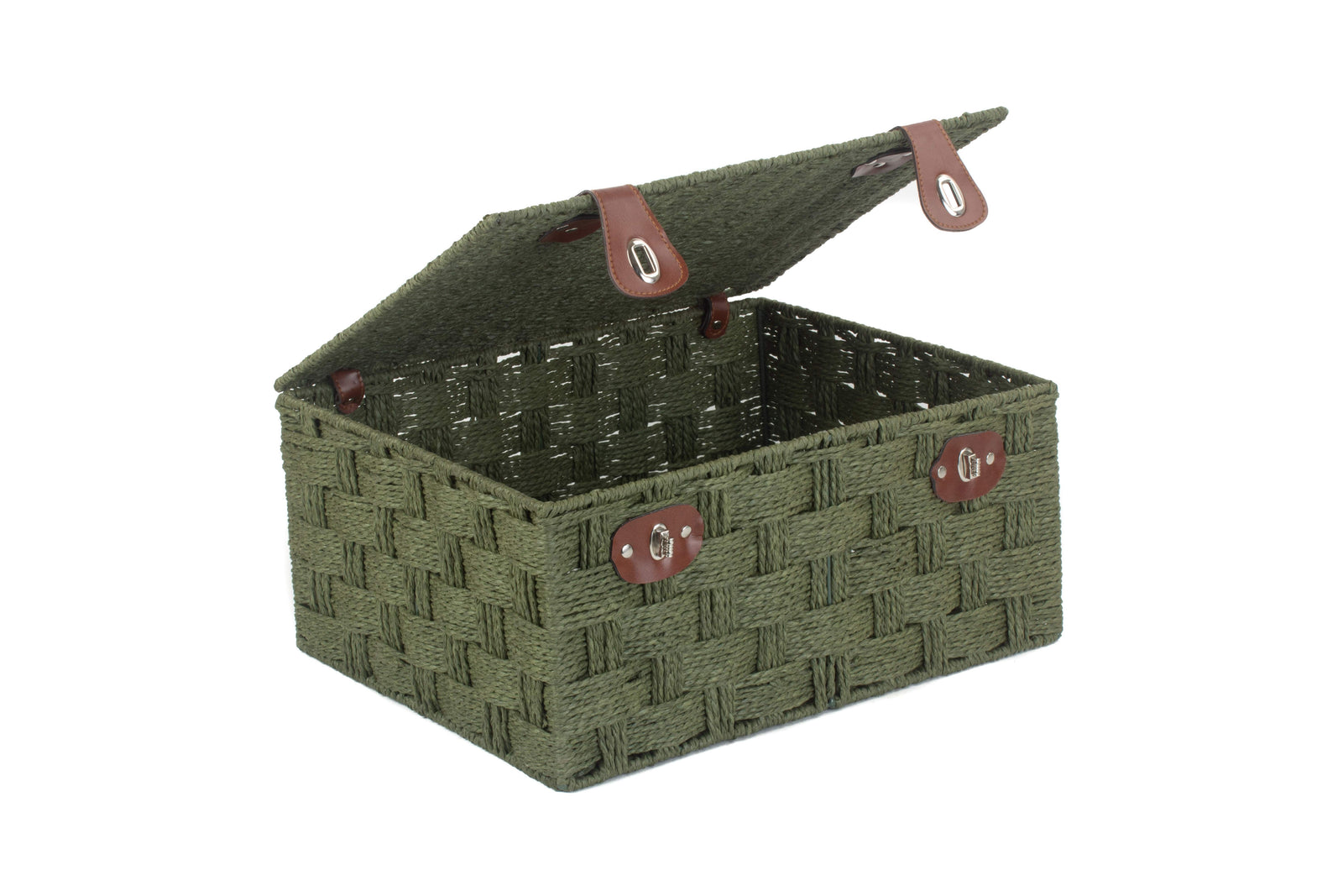Green Twisted Paper Rope Storage Basket | Extra Large | Green