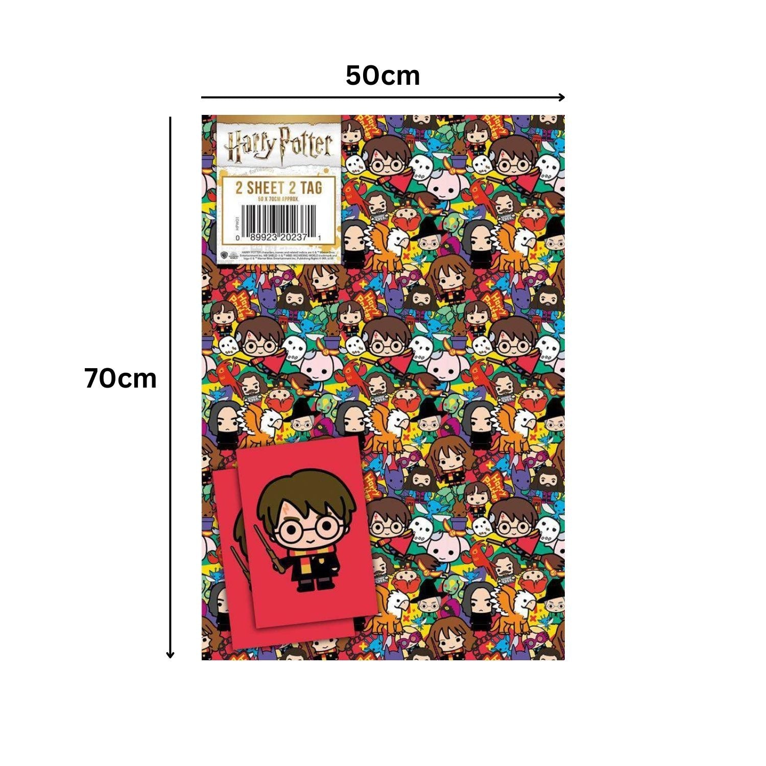 2 Sheets & 2 Tags Wrapping Paper