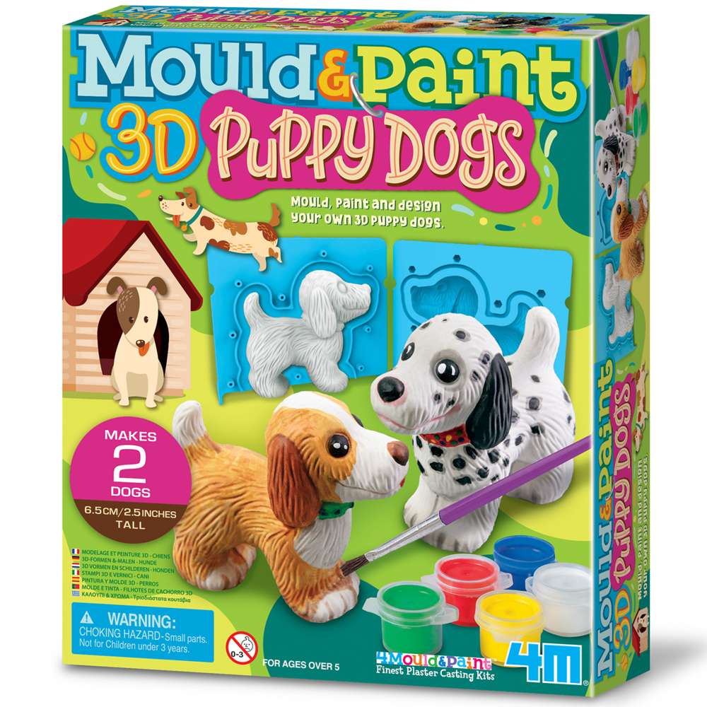 Mould & Paint - 3d Puppy Dogs