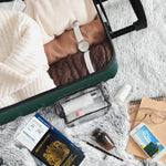 56x45x25cm Large Cabin Carry On Case - Overhead Luggage Suitcase - 4 Spinner Wheels - Abs Shell | 56 x 45 x 25cm | Forest Green