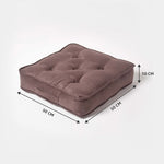 Faux Suede Armchair Booster Cushion | 50cm x 50cm | Chocolate