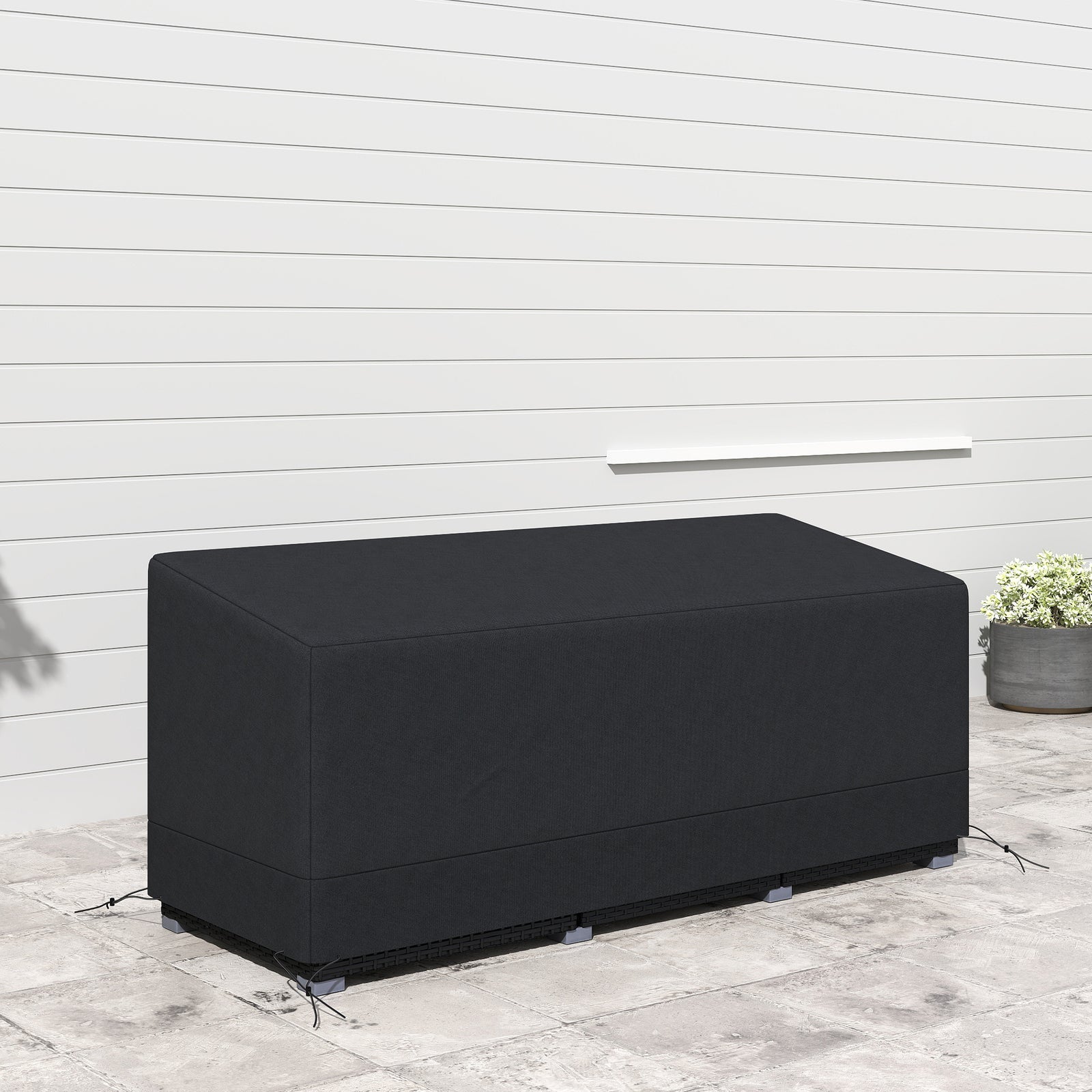 3-seater Sofa Cover, Black
