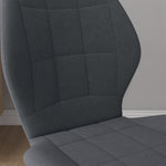 Dining Chairs Set Of 4, Flannel Upholstered Kitchen Chairs | Dark Gray