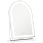 Vanity Mirror With Lights, 3 Colour, 360° Rotation | Large | White