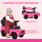 Kids Ride-on Push Car 3 In 1 Benz G350 Baby Floor Slider Walker | Pink