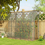214x118x212cm Walk-in Lean-to Greenhouse