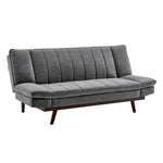 Scandinavian Click Clack Sofa Bed - Double | Grey