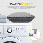 Heated Pillow Grey Cushion - 3 Heat Settings - Detachable Controller | One Size | Grey