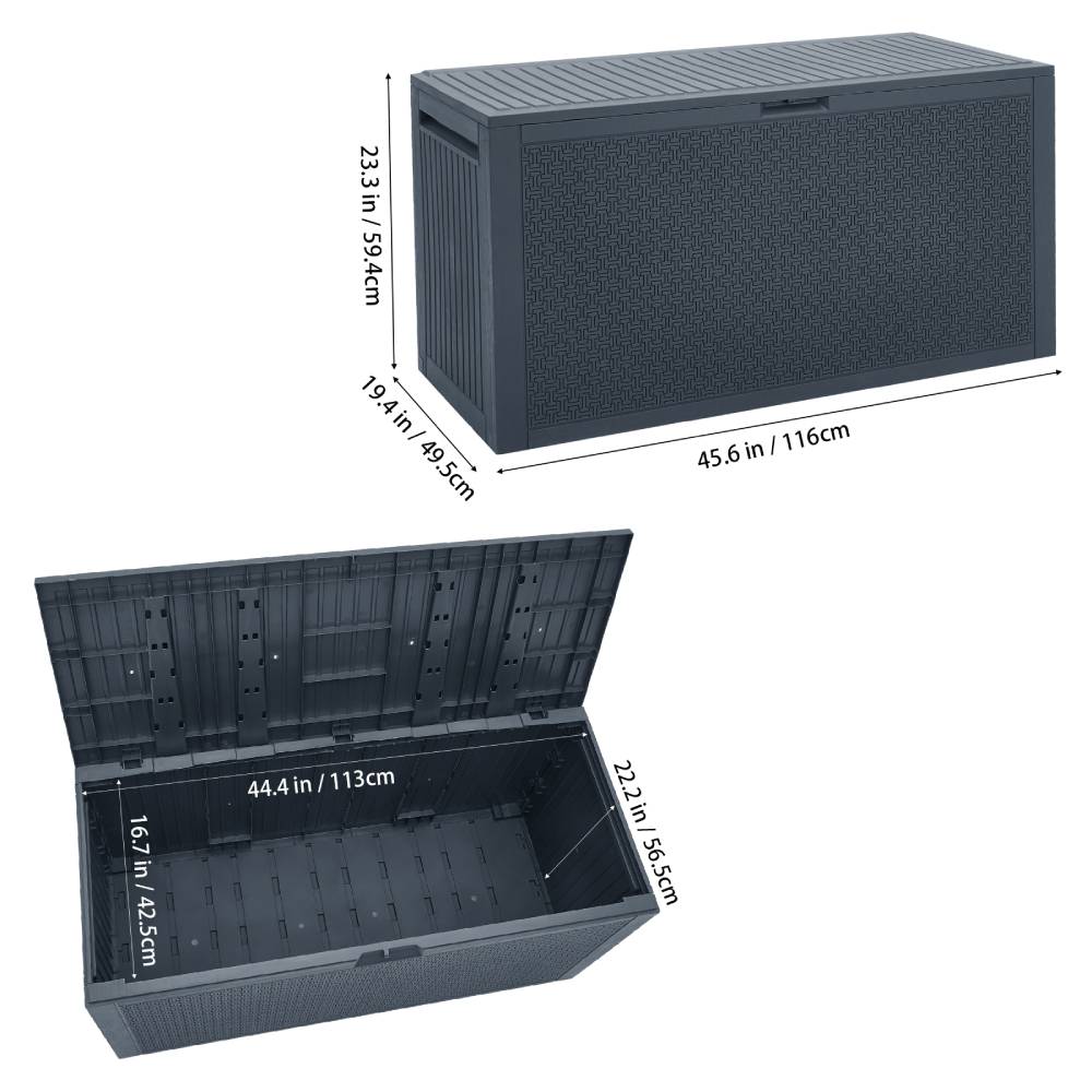 Breeins 340l Pp Garden Storage Box