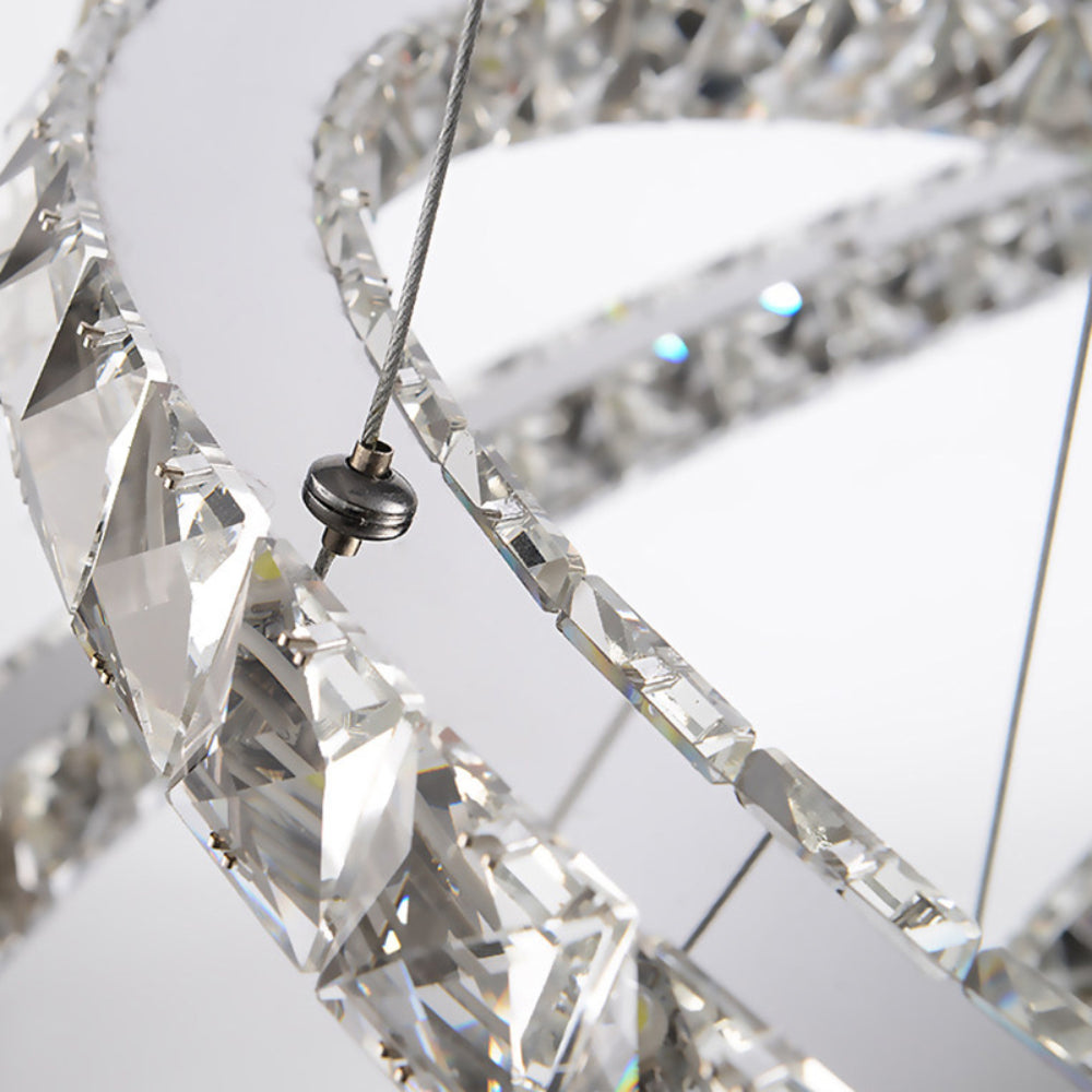 Modern Adjustable Crystal Led Pendant Light