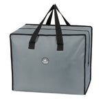 Premium Grey Xmas Decoration Bag With Reinforced Handles