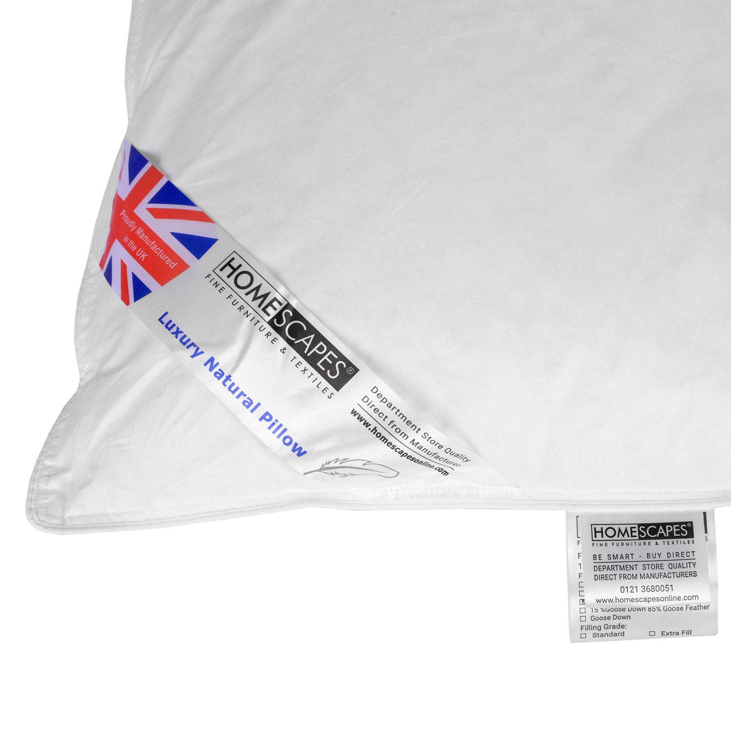 White Duck Down Pillow
