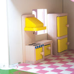 Wooden Dolls House Furniture Set, Includes 27 Play Pieces