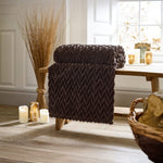 Tadcaster Supersoft Warm Chevron Designn Throw – 140x180cm Blanket | 140cm x 180cm | Chocolate