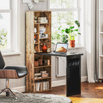 Convertible Desk W/ Blackboard Multi-function Computer | Brown