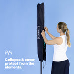 4-arm Rotary Clothes Airer - Charcoal