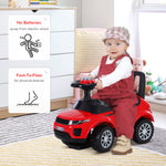 3-in-1 Ride On Car Foot To Floor Slider Toddler W/ Horn Steering | Red