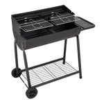 Living and Home Outdoor Garden Charcoal Grill With Rear Baffle