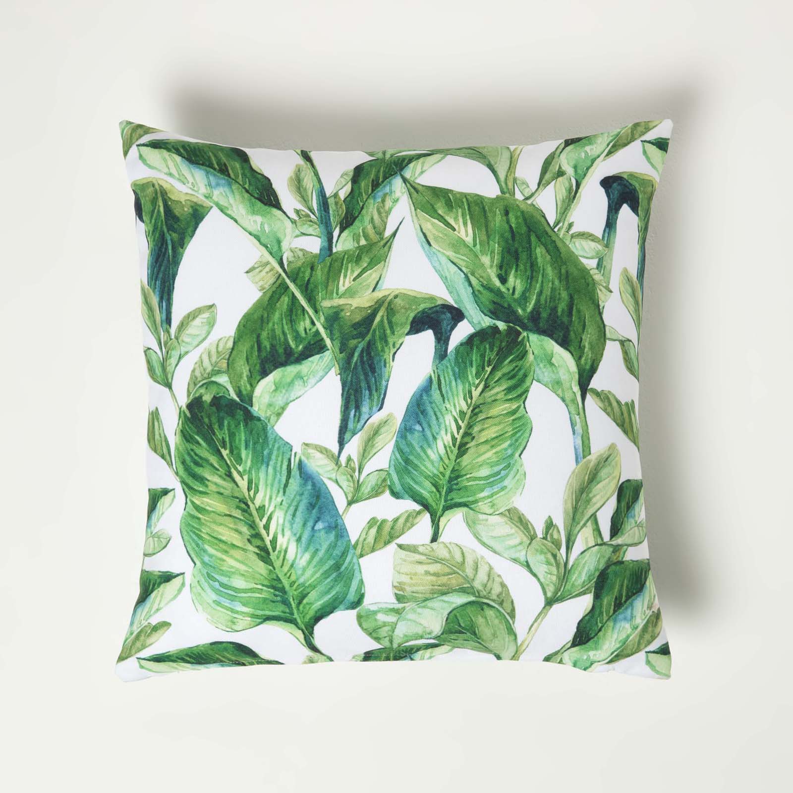 Banana Leaf Outdoor Cushion 45 X 45 Cm, Set Of 2 | 45cm x 45cm | Green