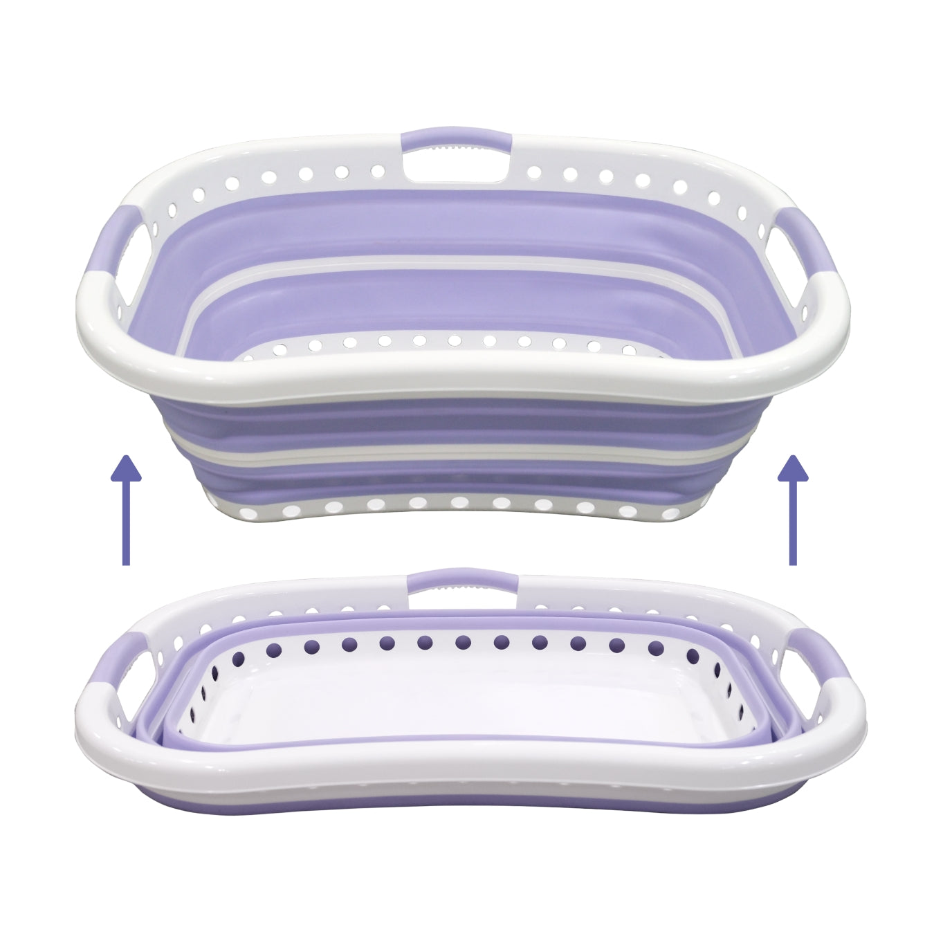 Hip Hugging Collapsible Laundry Basket