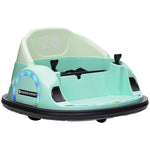 360° Rotation 12v Kids Bumper Car W/ Remote Control | Green