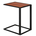 C-shape Side End Table W/ Steel Frame Wide Base | Natura