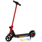 Folding Electric Scooter W/ Led Lights And Display | Red